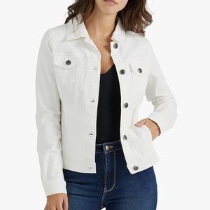 WRANGLER Women's White Denim Jacket | Size M